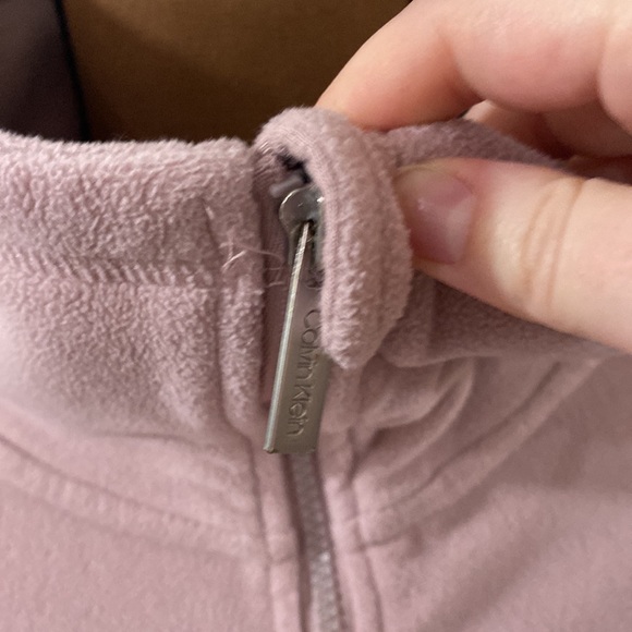 Calvin Klein Performance tech fleece zip jacket with spellout logo sleeve size L - Picture 7 of 16